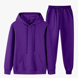 Unisex Hoodie Tracksuit 2 Piece Sweatsuit Sweatshirt and Sweatpants Set Unisex